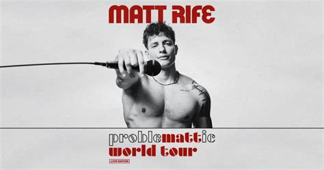 matt rife savannah ga|Matt Rife: ProbleMATTic World Tour